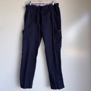KOI Stretch Scrub Pants Size Medium Navy